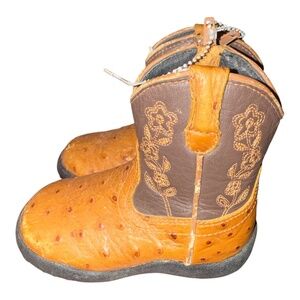 Ropers Leather Toddler Floral Western Boots Cowboy 6